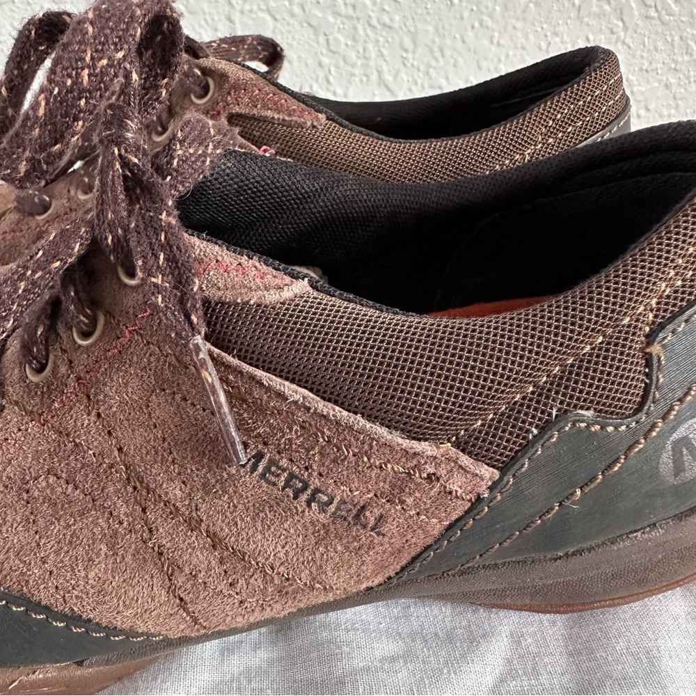 Merrell Espresso Suede Trail Shoes Women’s 8 Brown Lace-Up Hiking Sneakers - Picture 5 of 13